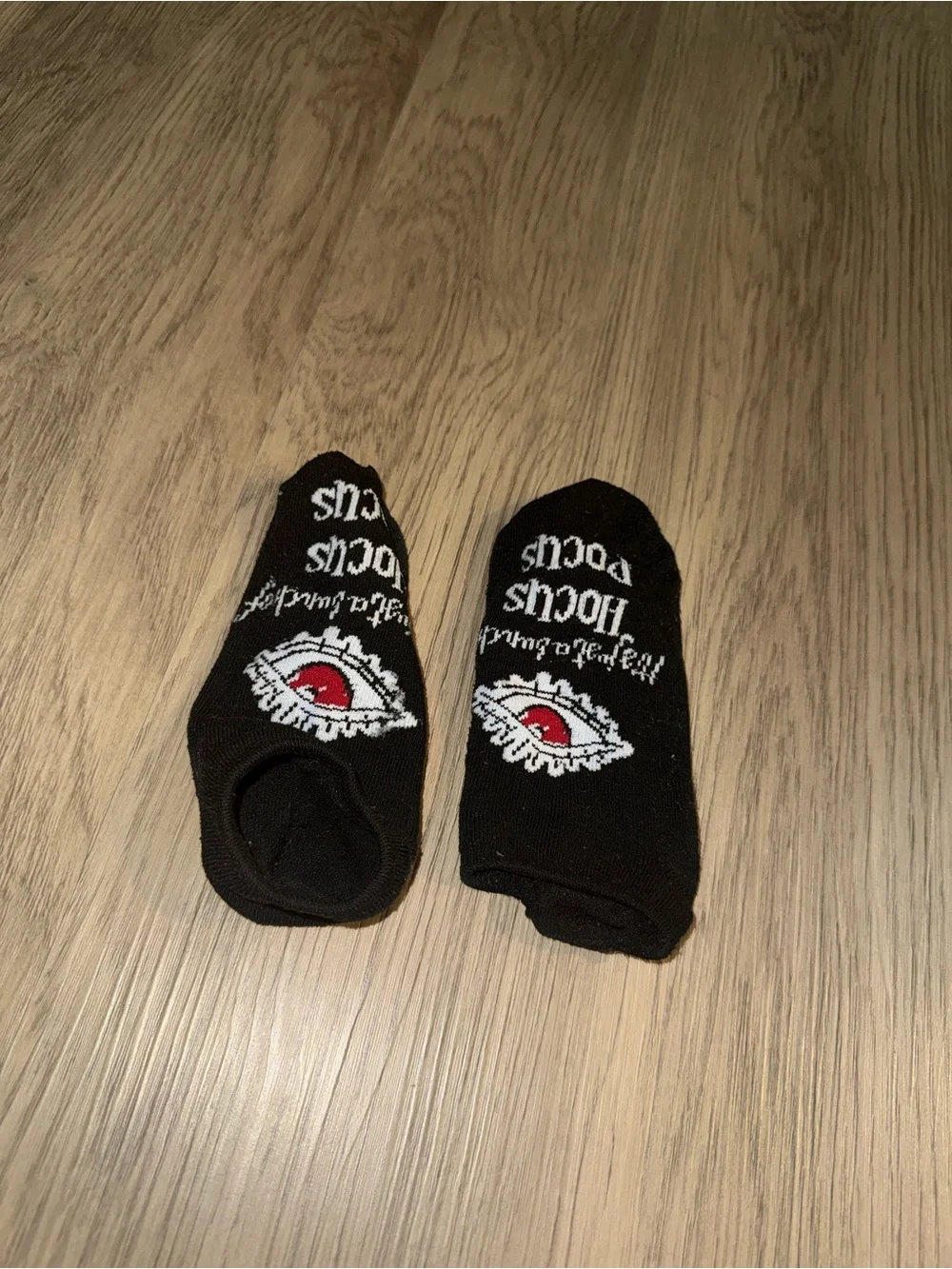Used WORN women’s No-Show Socks with Eye Logo